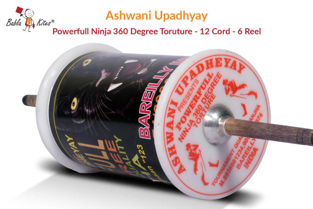 Ashwani Upadhyay Powerfull Ninja 360 Degree Torture- 12 Cord Challenge (6 Reel) Manjha + Free Shipping