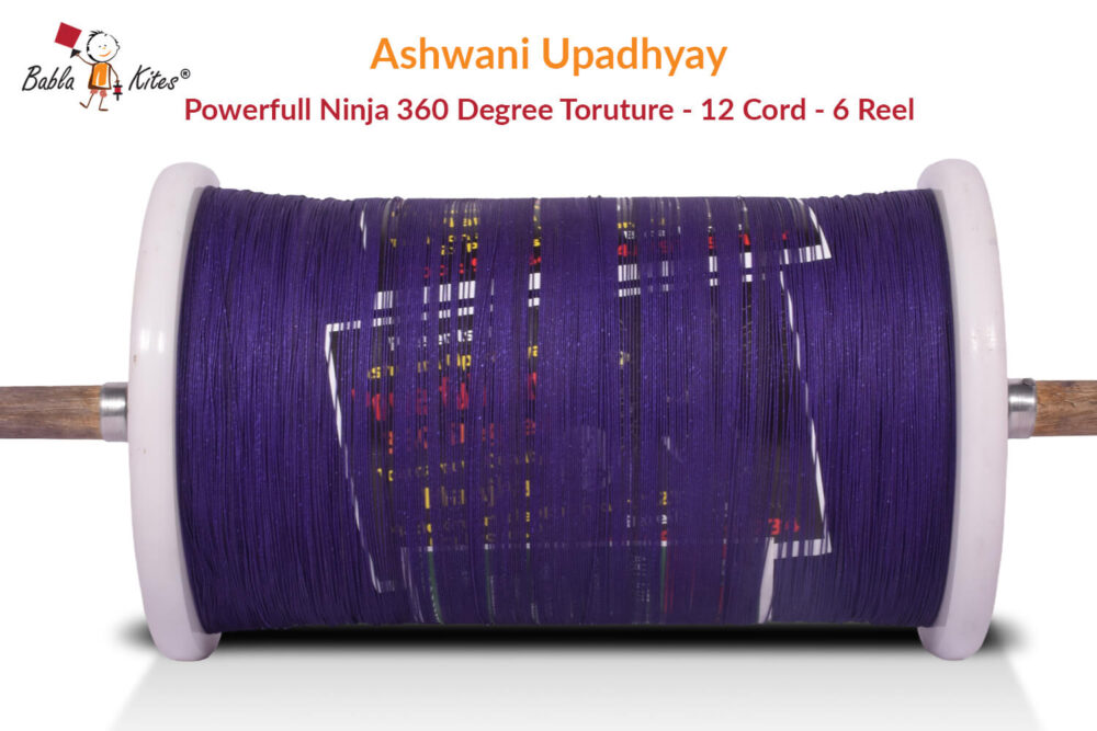 Ashwani Upadhyay Powerfull Ninja 360 Degree Torture- 12 Cord Challenge (6 Reel) Manjha + Free Shipping