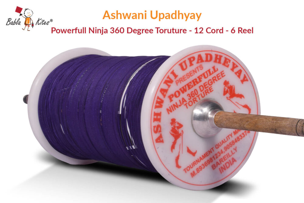 Ashwani Upadhyay Powerfull Ninja 360 Degree Torture- 12 Cord Challenge (6 Reel) Manjha + Free Shipping