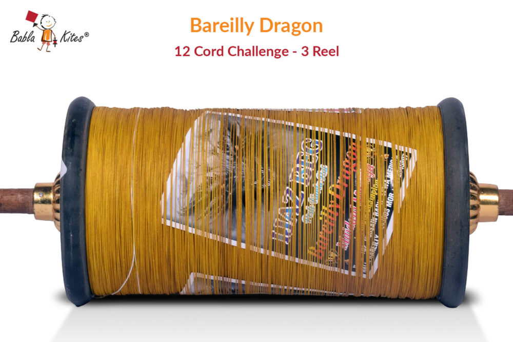 Exclusive Bareilly Dragon 12 Cord Challenge (3 Reel) Manjha by Ijaz Beg + Free Shipping