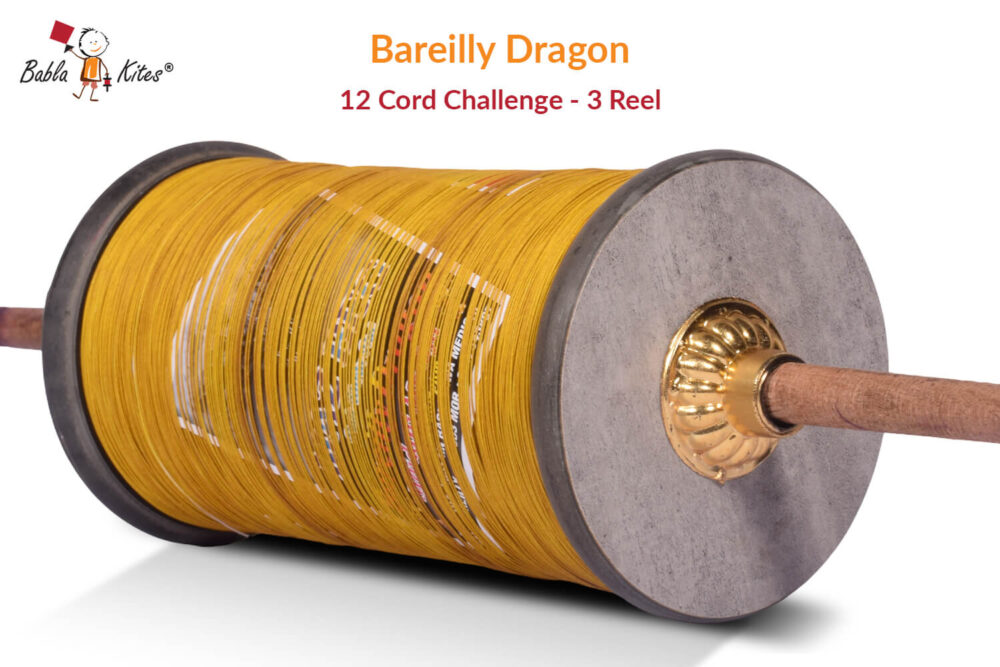 Exclusive Bareilly Dragon 12 Cord Challenge (3 Reel) Manjha by Ijaz Beg + Free Shipping
