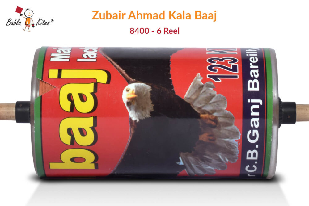 Zubair Ahmad Kala Baaj - 6 Cord Hammer 8400 (6 Reel) Manjha + Free Shipping