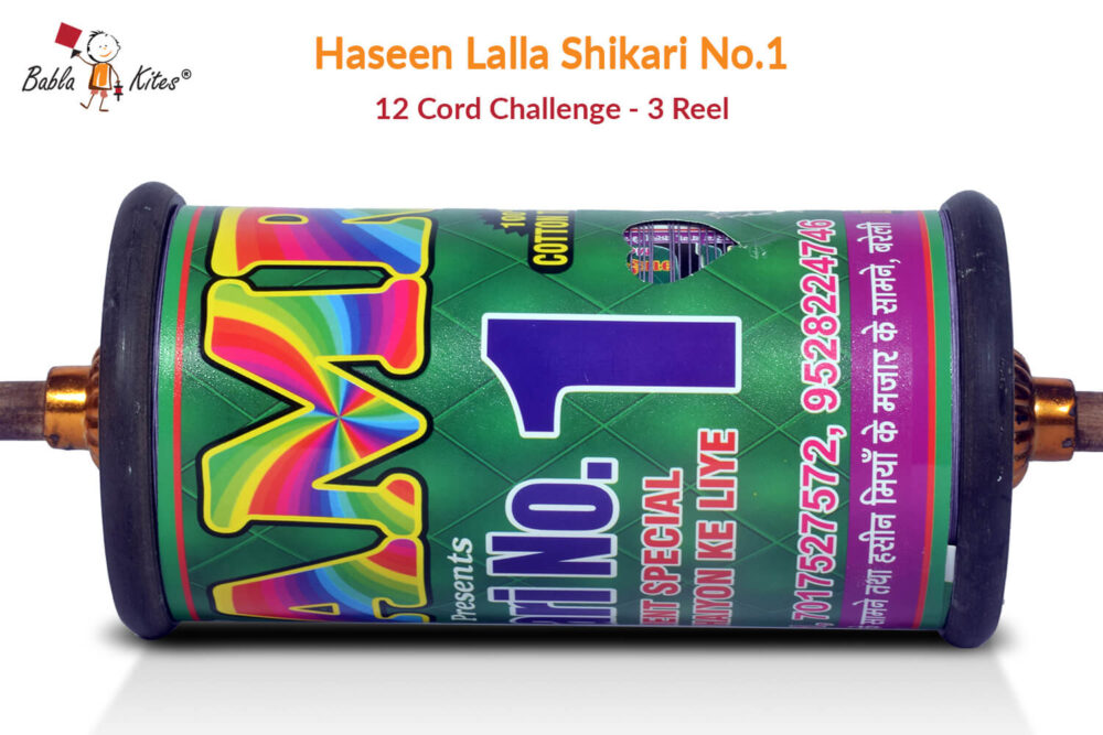 Original Haseen Lalla Shikari No. 1 - 12 Cord Challenge (3 Reel) Manjha + Free Shipping