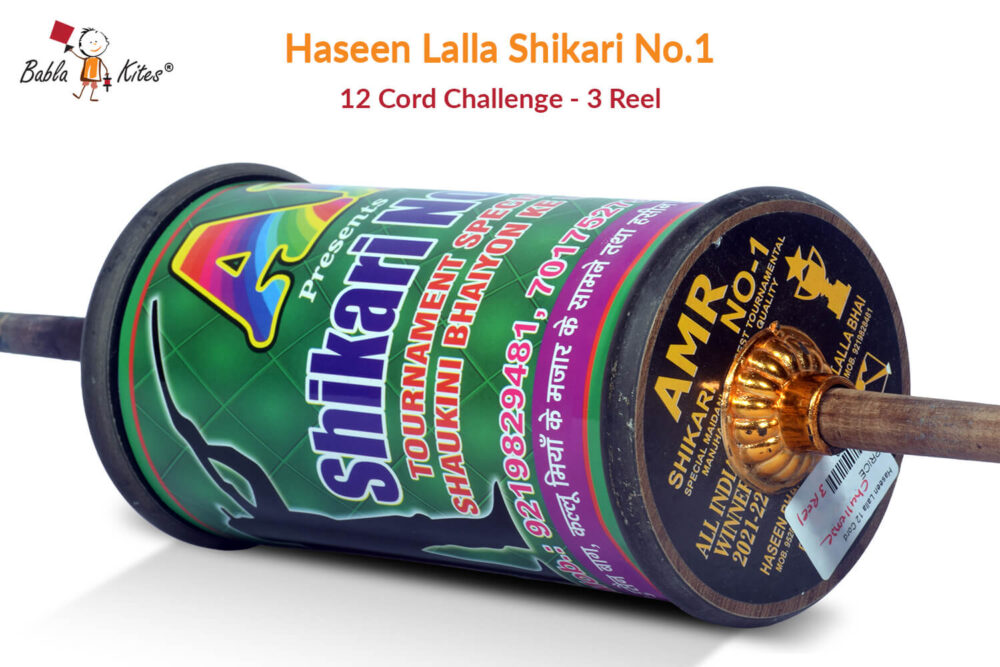 Original Haseen Lalla Shikari No. 1 - 12 Cord Challenge (3 Reel) Manjha + Free Shipping