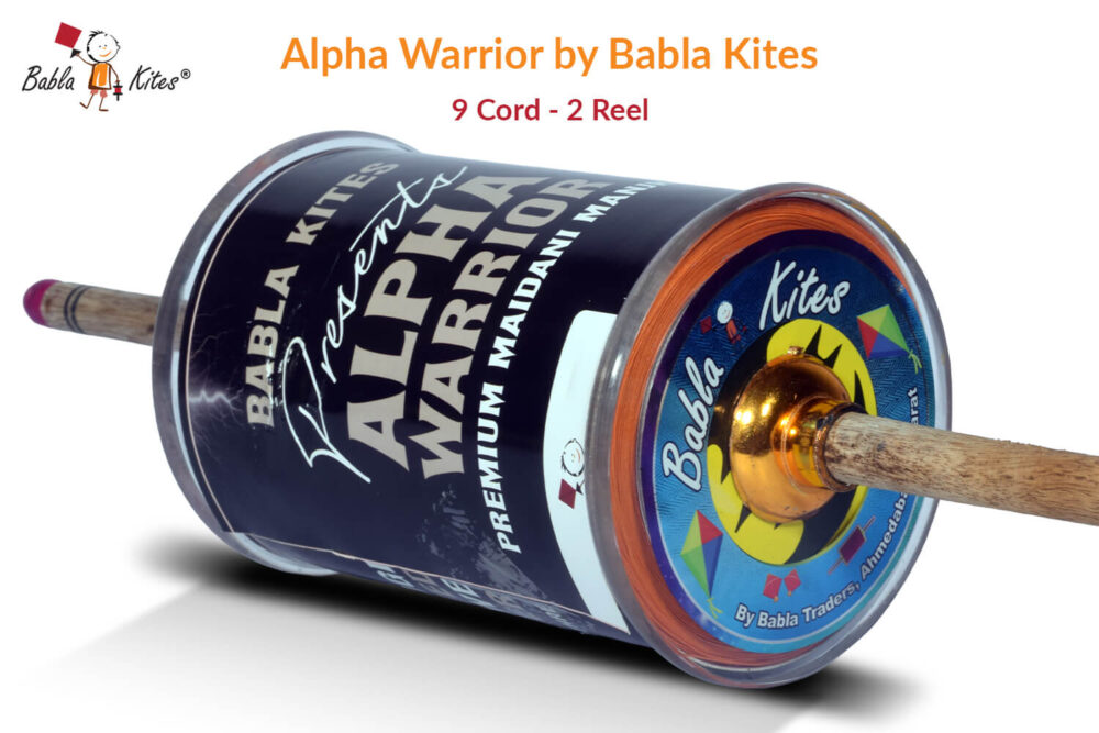 Alpha Warrior 9 Cord (2 Reel) By Babla Kites + Free Shipping