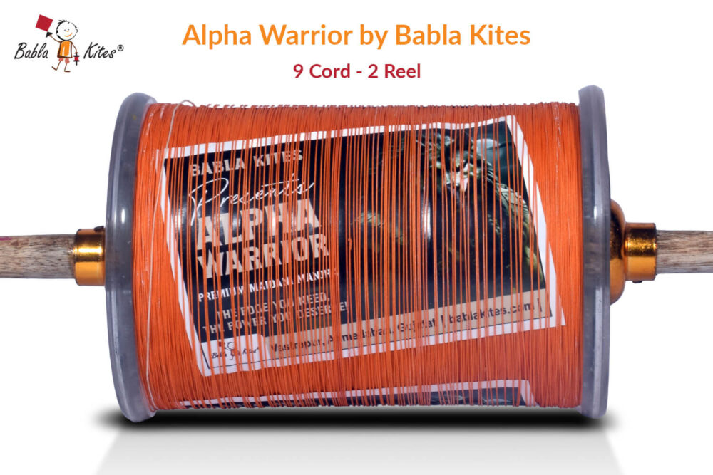 Alpha Warrior 9 Cord (2 Reel) By Babla Kites + Free Shipping