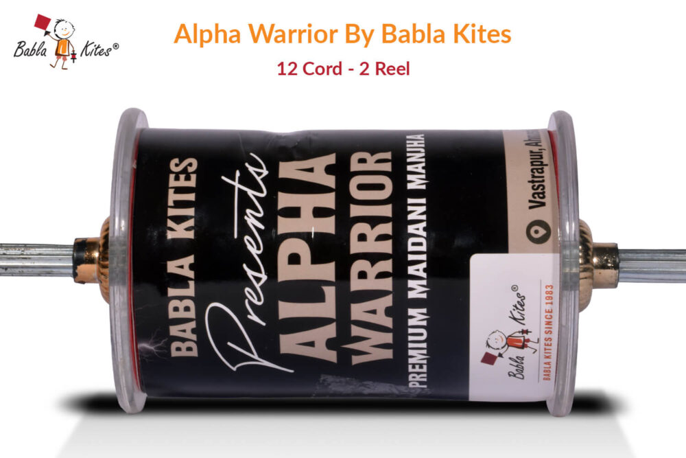 Alpha Warrior 12 Cord (2 Reel) By Babla Kites + Free Shipping
