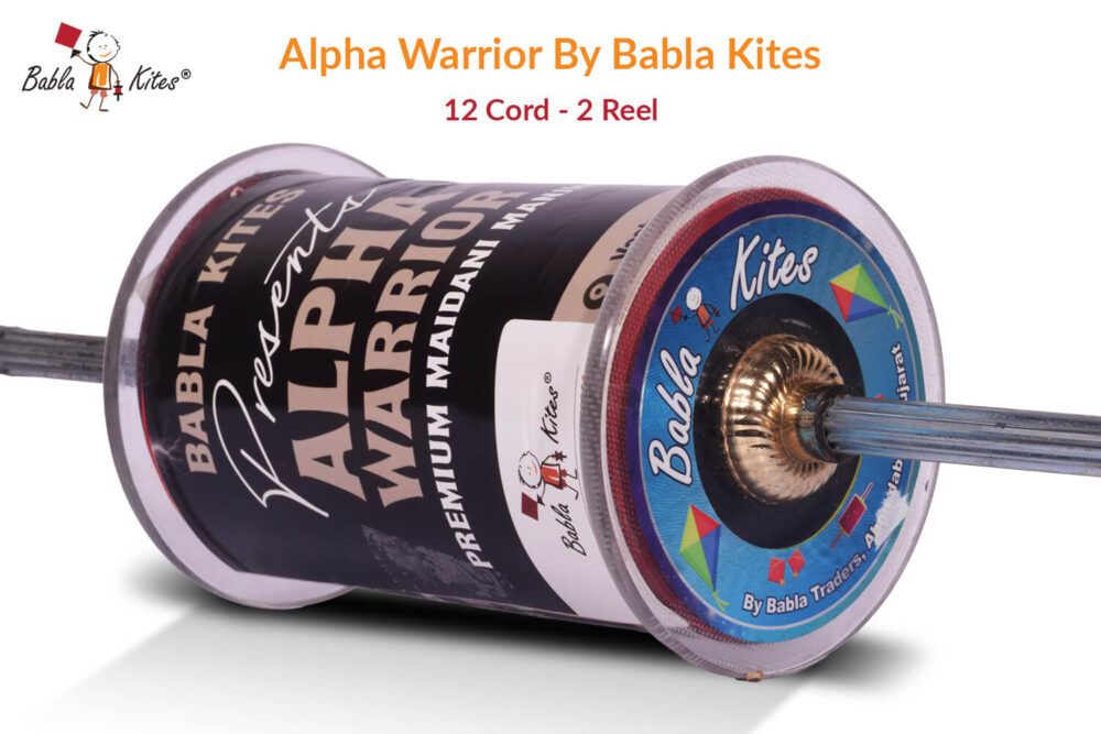 Alpha Warrior 12 Cord (2 Reel) By Babla Kites + Free Shipping