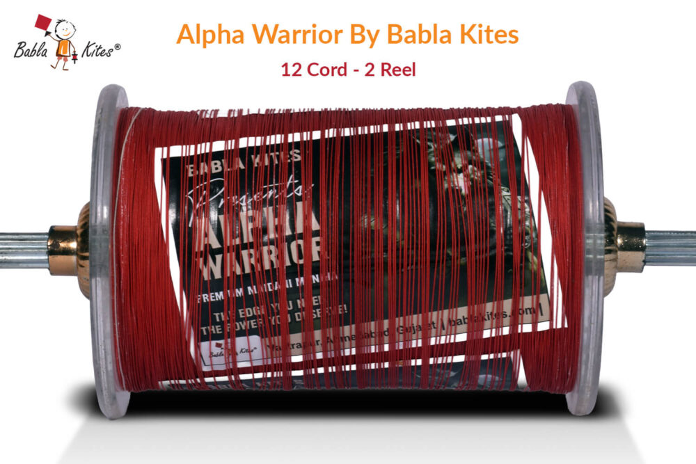 Alpha Warrior 12 Cord (2 Reel) By Babla Kites + Free Shipping