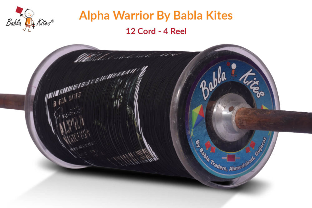 Alpha Warrior 12 Cord (4 Reel) By Babla Kites + Free Shipping