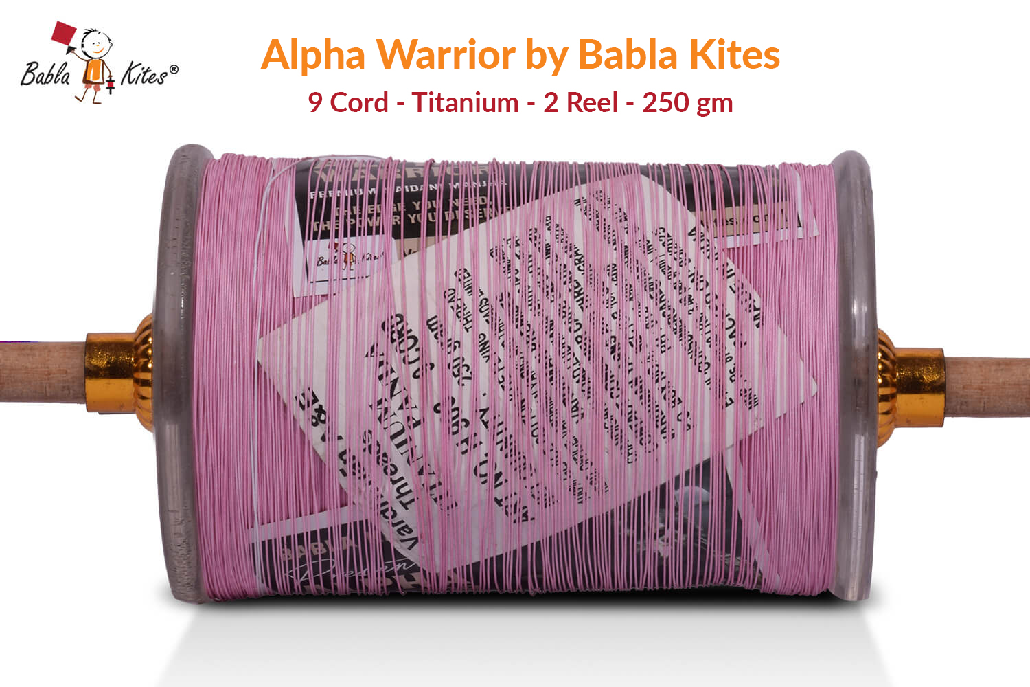 alpha-warrior-by-babla-kites-9-cord-titanium-2-reel-250gm2 Alpha Warrior 9 Cord Titanium (2 Reel) By Babla Kites