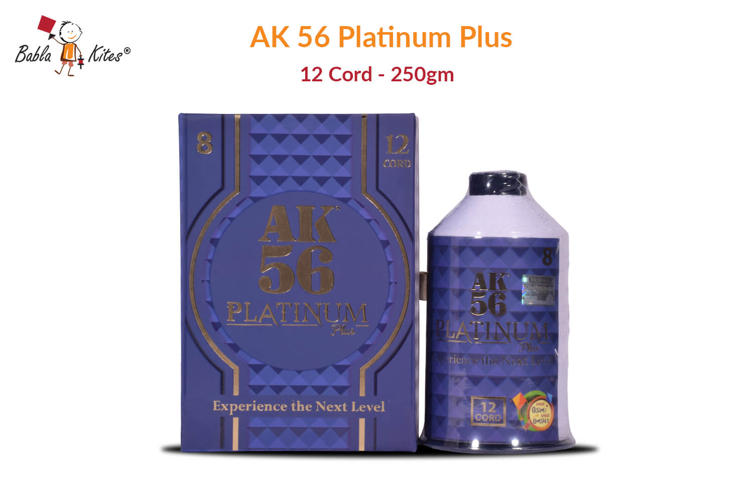 ak-56-platinum-plus-12-cord-250gm All New AK 56 Platinum Plus 12 Cord White Cotton Thread for Kite Flying (Original) 250gm + 50 Rs Shipping