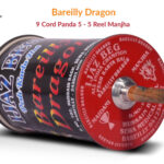 Original Bareilly Dragon 9 Cord Panda No. 5 (5 Reel) Manjha by Ijaz Beg