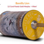 Exclusive Original Bareilly Lion 12 Cord Panda Gold (4 Reel/500gm) Manjha + Free Shipping