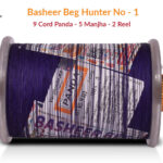 Original Basheer Beg Hunter No. 1 - 9 Cord Panda No. 5 Manjha (2 Reel)